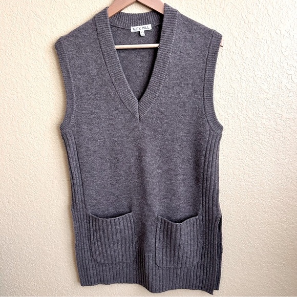 Alex Mill Kiah Wool/Cashmere Blend Sweater Vest - Picture 2 of 8